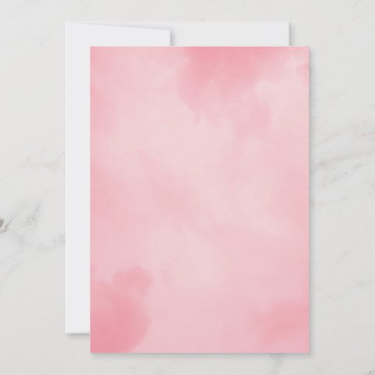 Spaanse Baby Meisje Douche Kaart (Achterkant)