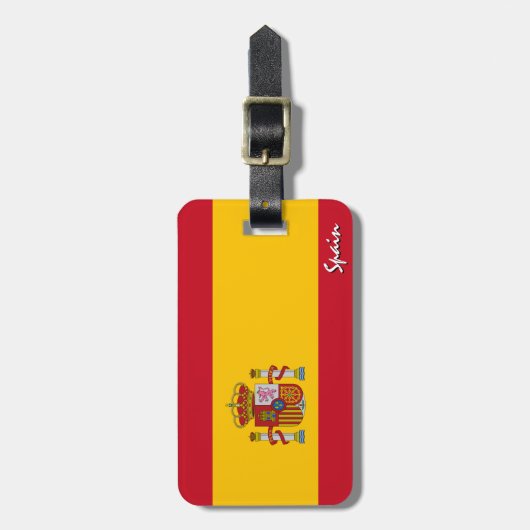 Spaanse Bagagelabels, patriottische vlag Bagagelabel (Voorkant verticaal)