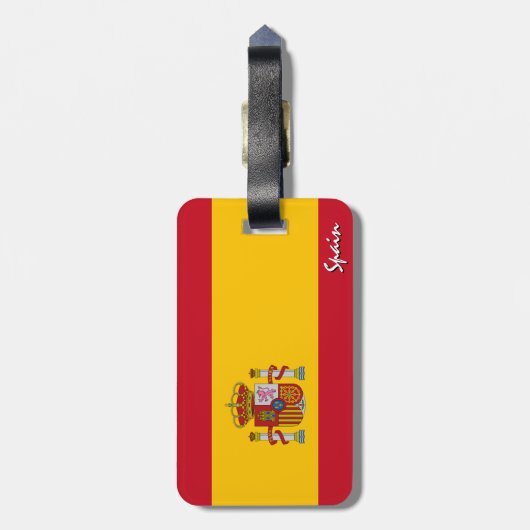 Spaanse Bagagelabels, patriottische vlag Bagagelabel (Achterkant verticaal)