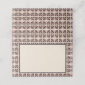 Spaanse bannenplank plaatskaartje (Buitenkant ongevouwen)