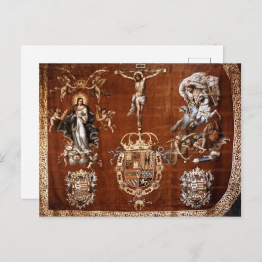 Spaanse banner van het Briefkaart Lepanto (Voorkant / Achterkant)