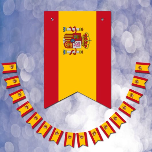 Spaanse banners, Spaanse vlag/bruiloft Vlaggetjes
