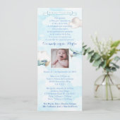 Spaanse Bautizo 1er Año Baptism 1e verjaardag Kaart (Staand voorkant)