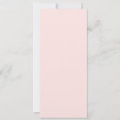 Spaanse Bautizo Peach Spring Baptism nodigt meisje Kaart (Achterkant)