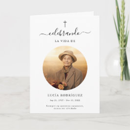 Spaanse begrafenis Memorial overlijdensprogramma k Kaart