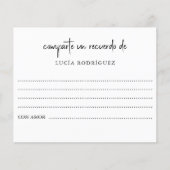 Spaanse begrafenisdocument voor het delen van gehe (Voorkant)