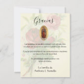 Spaanse begrafenissympathie Heilige Kaart Hartelij (Achterkant)