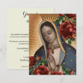 Spaanse begrafenissympathie Heilige Kaart Hartelij (Voorkant / Achterkant)