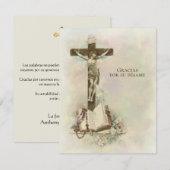 Spaanse begrafenissympathie Heilige Kaart Hartelij (Voorkant / Achterkant)