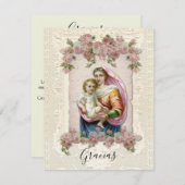 Spaanse begrafenissympathie Religie Bedankt (Voorkant / Achterkant)