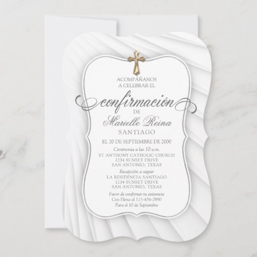 Spaanse bevestiging kaart (Voorkant)