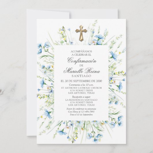 Spaanse bevestiging kaart (Voorkant)