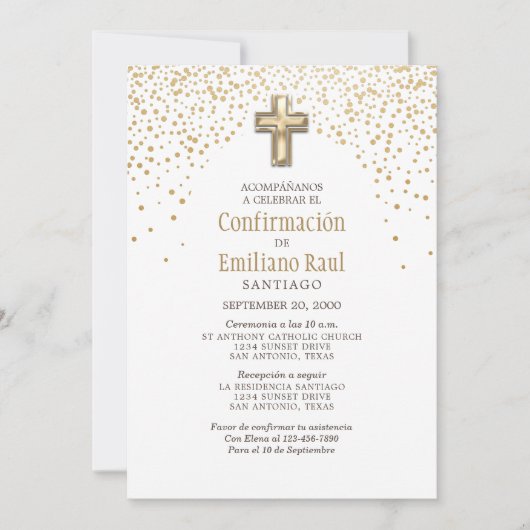 Spaanse bevestiging kaart (Voorkant)