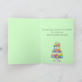 Spaanse Birthday Waterverf cupcakes Kaart (Binnen)