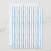 Spaanse blauwe beer doop boog coquette uitnodiging (Achterkant)