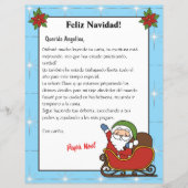 Spaanse blauwe brief van Santa Carta a Papá Noel (Voorkant)