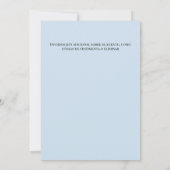 Spaanse Blauwe Winter Bloemen 100ste Verjaardagsfe Kaart (Achterkant)