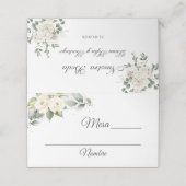 Spaanse Bloem Boho Bruiloft Plaatskaartje (Buitenkant ongevouwen)