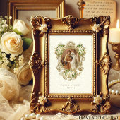 Spaanse bloemengold trouw Heilige kaart