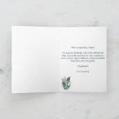 Spaanse Boheemse Bloemen Terracotta Gelukkige Verj Kaart (Binnen)