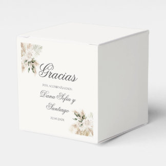 Spaanse Boho bruiloft Bedankdoosjes