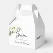 Spaanse Boho bruiloft Bedankdoosjes (Voorkant Zijde)