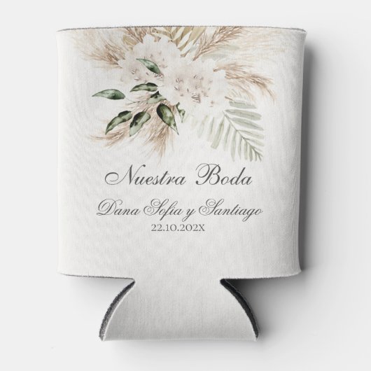 Spaanse Boho bruiloft Blikjeskoeler (Voorkant)