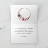 Spaanse Boho Bruiloft Dank u kaart (Binnen)