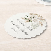 Spaanse Boho bruiloft Kartonnen Onderzetters (Gekanteld)