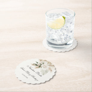 Spaanse Boho bruiloft Kartonnen Onderzetters