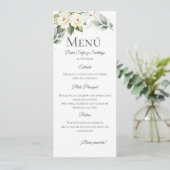 Spaanse Boho bruiloft Menu (Staand voorkant)