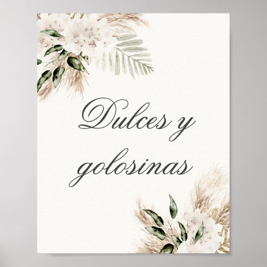 Spaanse Boho bruiloft Poster (Voorkant)