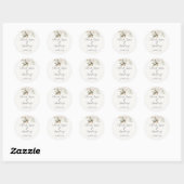 Spaanse Boho bruiloft Ronde Sticker (Vel)