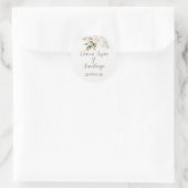 Spaanse Boho bruiloft Ronde Sticker (Tas)