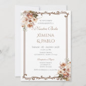 Spaanse Boho bruiloft uitnodiging (Voorkant)