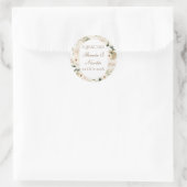 Spaanse Boho-huwelijk ronde sticker (Tas)
