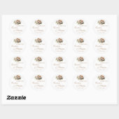 Spaanse Boho-huwelijk ronde sticker  (Vel)