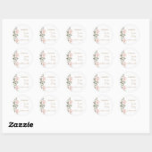Spaanse Boho-huwelijk ronde sticker  (Vel)