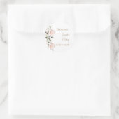 Spaanse Boho-huwelijk ronde sticker  (Tas)