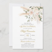 Spaanse Boho Quinceanera Kaart (Voorkant)