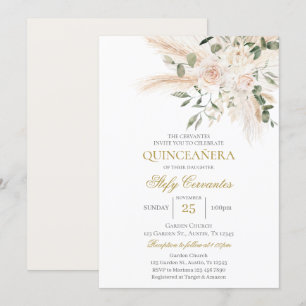 Spaanse Boho Quinceanera Kaart