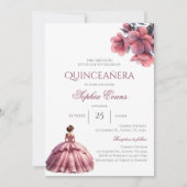 Spaanse Boho Quinceanera Kaart (Voorkant)