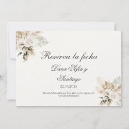 Spaanse Boho Save the Date kaart