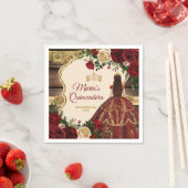 Spaanse Bourgogne Bloemen Rustiek Mis Quince Papie Servet (Insitu)