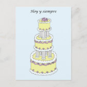 Spaanse bruiloft gefeliciteerd briefkaart (Voorkant)