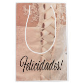 Spaanse bruiloft gefeliciteerd Gift tas Medium Cadeauzakje (Voorkant)