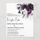 Spaanse bruiloft Halloween Flower Nuestra Boda Flyer (Voorkant)