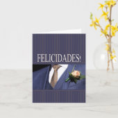 Spaanse bruiloft kaart (Gele Bloem)