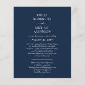 Spaanse bruiloft nodigt BILINGUAL Budget Boda uit Flyer (Voorkant)