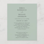 Spaanse bruiloft nodigt BILINGUAL Budget Boda uit Flyer (Voorkant)